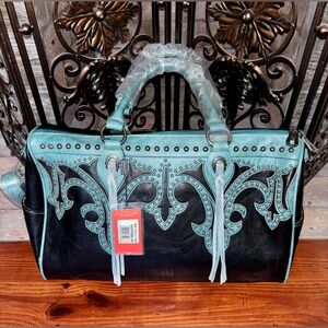 NWT! Montana West Leather Luggage Bag